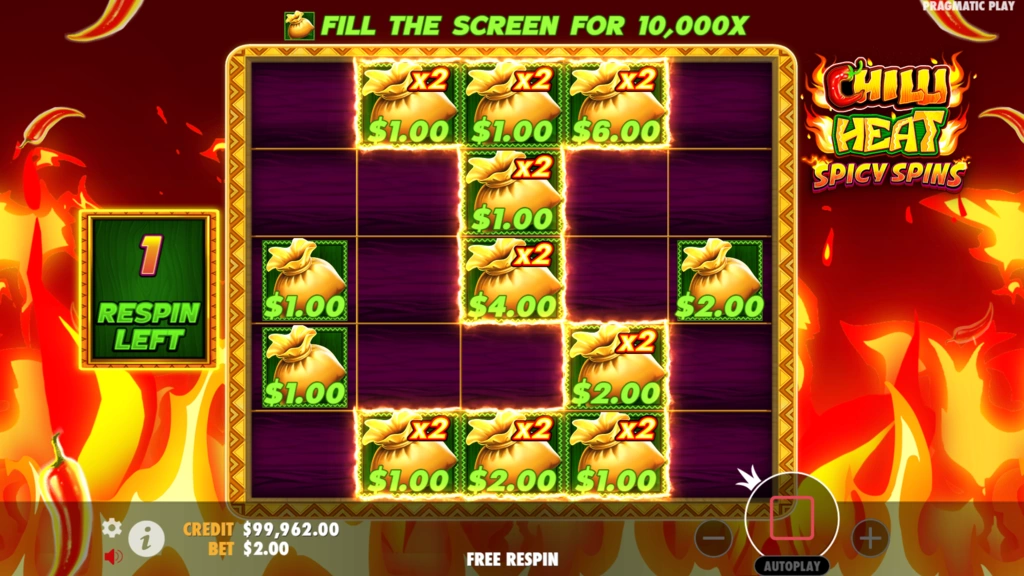 Chilli Heat Spicy Spins - Cash Collect
